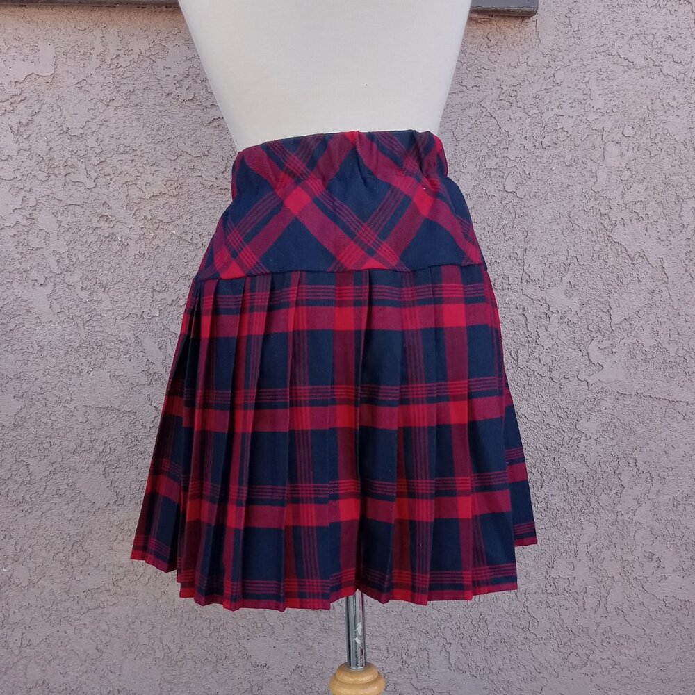 Urban Coco Plaid Pleated Skirt